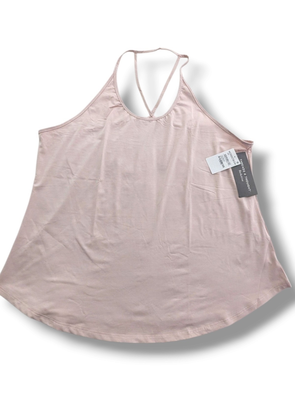 NWT Threads 4 Thought ReActive activewear tank top in a Pale Pink, XL